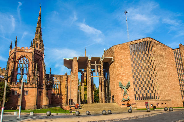Coventry Cathedral image by Claudio Divizia (via Shutterstock).